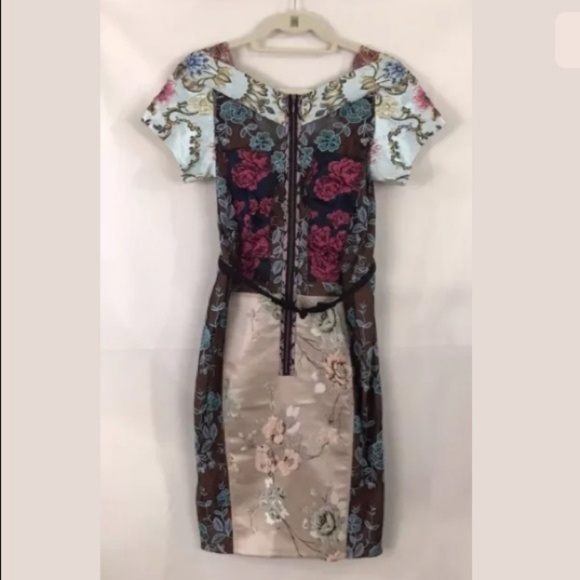 Pieced Brocade Dress Beguile Byron Lars Sz 4 - NWOT - Picture 10 of 13